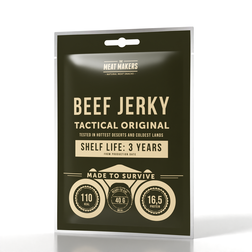 10 pakuočių  x  BEEF JERKY | TACTICAL ORIGINAL 40g